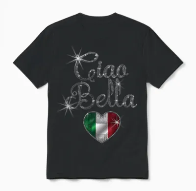 Italy Gift Flag Italy Vintage Bella Italia Italiano T-Shirt, Black, S Unisex T-Shirt - Black
