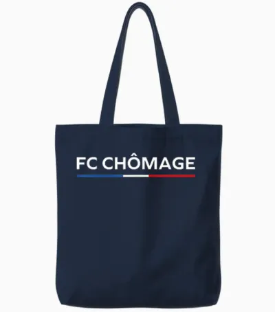 Funny Unemployed Fc Unemployment Tote Bags - Navy