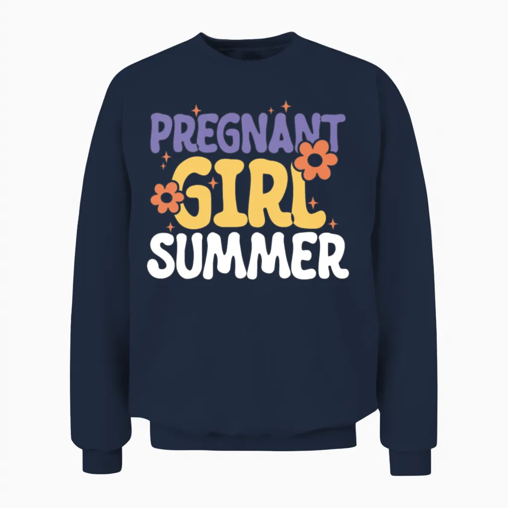 Funny Pregnancy Reveal 4 Unisex Sweatshirt in Navy