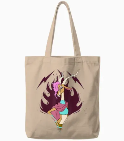 Disney Zootopia 2 Gazelle Big Face Halloween Costume Tote Bags - Natural