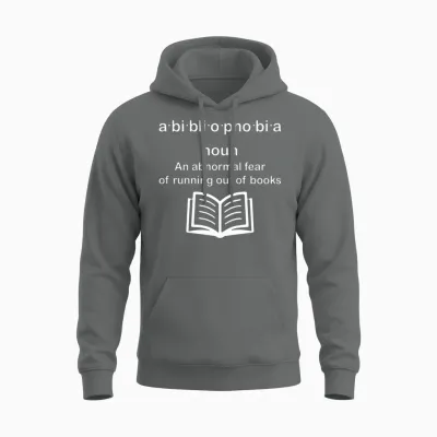 Bibliophobia Reading for Book Unisex Hoodie - Graphite Heather