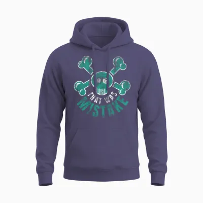 That Was Mistake - Retro Funny Unisex Hoodie - Heather Sport Dark Navy