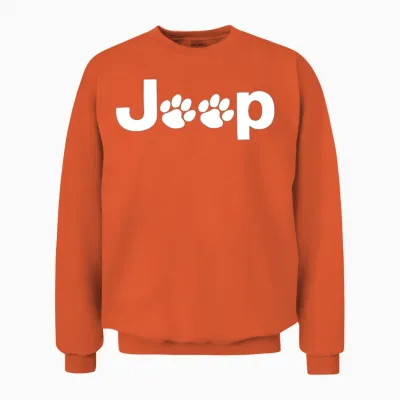 Jeep Dog Unisex Sweatshirt - Orange