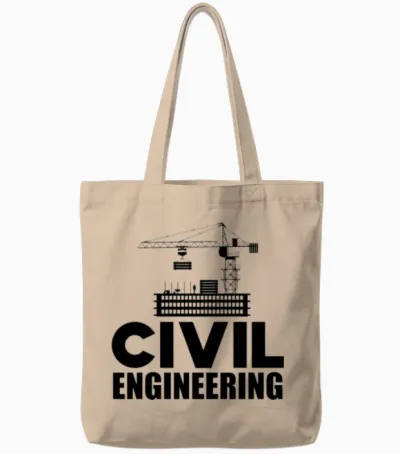 Civil Engineering B Tote Bags - Natural
