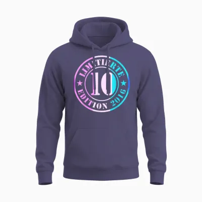 10. Geburtstag Junge Mädchen Limited Edition 2012 Jahre Unisex Hoodie - Heather Sport Dark Navy