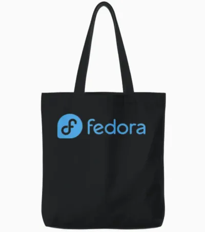 Fedora Linux - Software Programmer, Developer and Coder T-Shirt, Black Tote Bags - Black