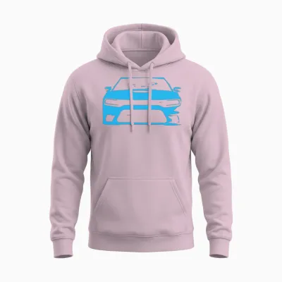 B5 Blue Srt Charger Unisex Hoodie - Light Pink