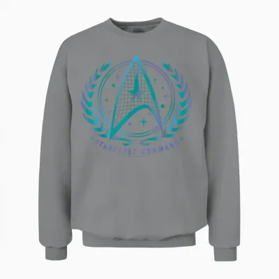 Official Star Trek Starfleet Command Unisex Sweatshirt - Sport Grey