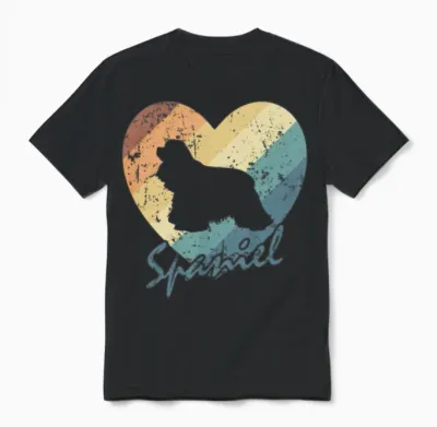 Cocker Spaniel Dog Spaniel Pet Dog Unisex T-Shirt - Black