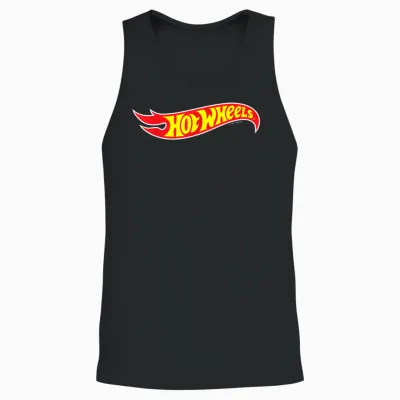 Hot Wheels - Hot Wheels Logo Unisex Tank Top - Black