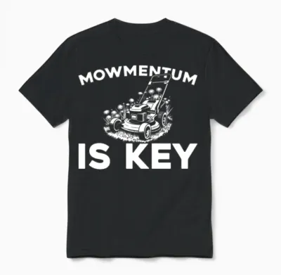 Lawn Mower Lawn Mowing Unisex T-Shirt - Black