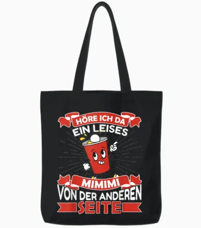 Bier Pong Partyspiel Trinkspiel Tote Bags - Black