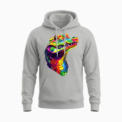 Crocodile Alligator Reptiles Alligators Crocodiles Unisex Hoodie - Ash