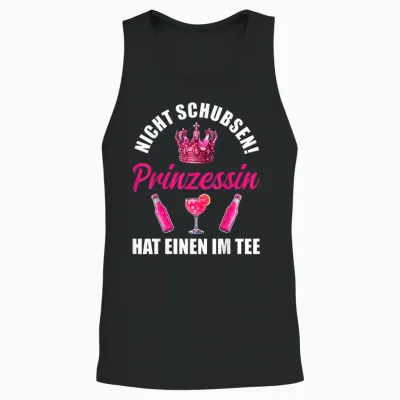 Princess Not Pushing Jga Party Mallorca Malle Saufen T-Shirt, Black Unisex Tank Top - Black