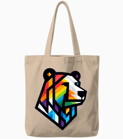 Rainbow Bear Pride Lgbt Tote Bags - Natural