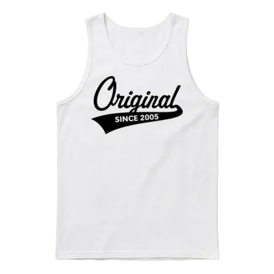 Original Since 2005 (year of Birth, Birthday / B) Unisex Tank Top - White