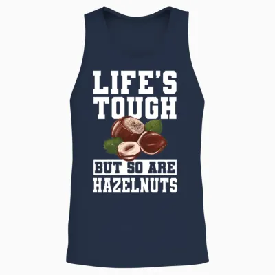 Funny Hazelnut Unisex Tank Top - Navy