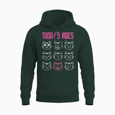 Today's Vibe: Feeling Silly Unisex Hoodie - Forest