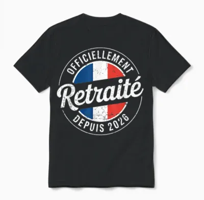 Retirement 2026 Man Officially Retired Unisex T-Shirt - Black