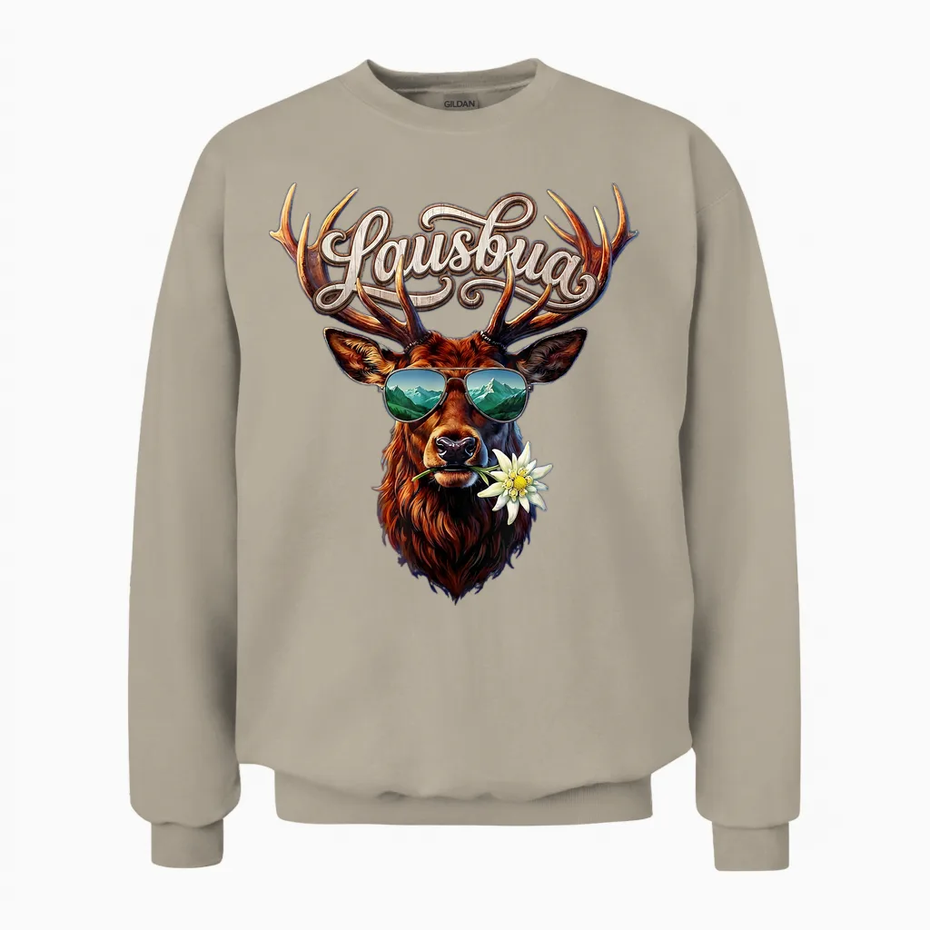 Lausbua T-Shirt Kinder Trachtenshirt Herren Jungen Trachten Unisex Sweatshirt in Sand