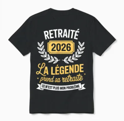 The Legend Retires 2026 Retired Man Unisex T-Shirt - Black