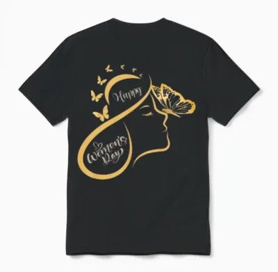 March 8 Shirt, Women's History Month Shirt, Unisex T-Shirt - Black