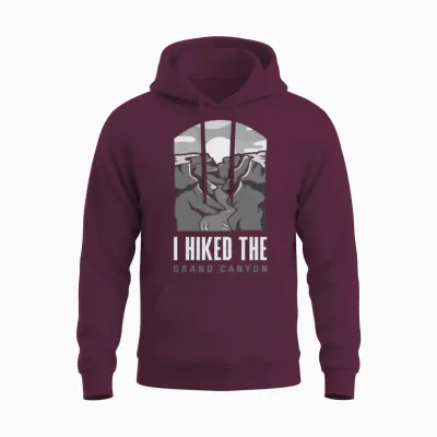 Funny Hiking Hiker Gift Unisex Hoodie - Maroon