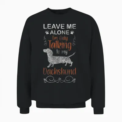 Dachshund Paws Dog Lovers Hunting Dog Unisex Sweatshirt - Black