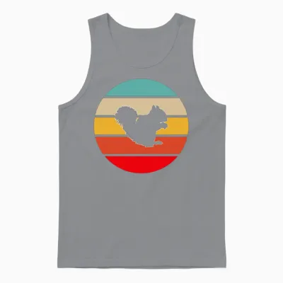 Squirrel Retro Unisex Tank Top - Sport Grey