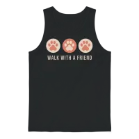 Walk with a Friend Unisex Tank Top - Black – 1