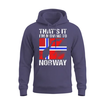 Norway Nordic Norwegian Unisex Hoodie - Heather Sport Dark Navy