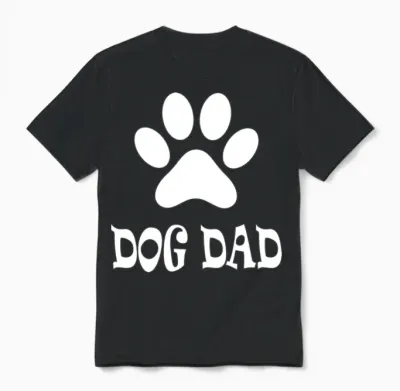 Dog Dad Unisex T-Shirt - Black