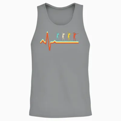 Singing Retro Heartbeat Unisex Tank Top - Sport Grey