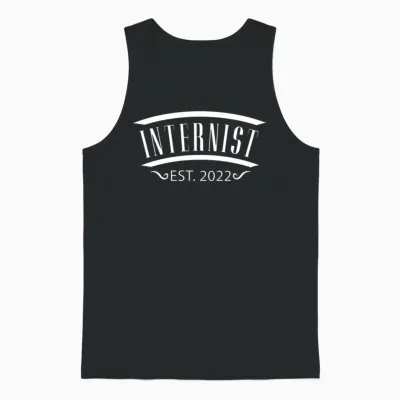 Internist Doctor Graduation Est 2022 Internal Medi Unisex Tank Top - Black