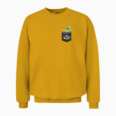 Disney Pixar Toy Story Aliens Pizza Planet Pocket Unisex Sweatshirt - Gold