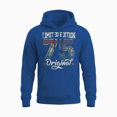 51. Geburtstag Mann Frau 51 Jahre Deko 1975 Geschenk Lustig Unisex Hoodie - Royal