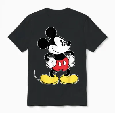 Disney - Classic Mickey Mouse Unisex T-Shirt - Black