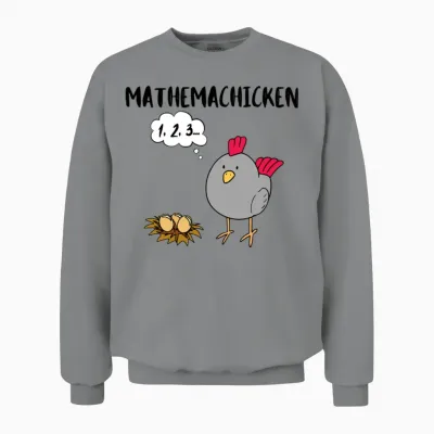 Funny Math Mathemachicken Unisex Sweatshirt - Sport Grey