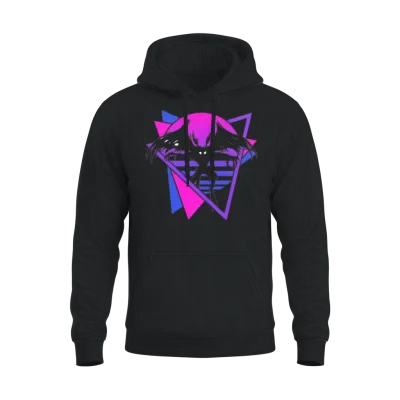 Mothman Cryptid Cryptozoology Retro Unisex Hoodie - Black