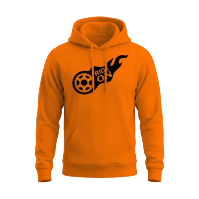 Ride On. Unisex Hoodie - Safety Orange