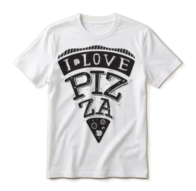I Love Pizza Unisex T-Shirt - White