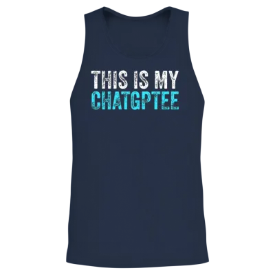 This My Chatgptee Funny Chatgpt Unisex Tank Top - Navy