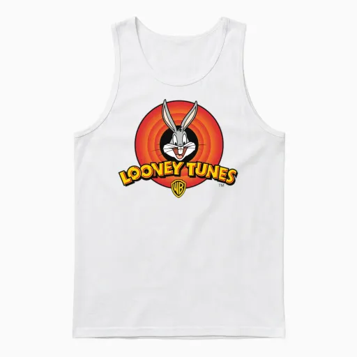 Looney Tunes Bugs Bunny Easter Gift Unisex Tank Top in White