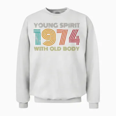 1974 Vintage 50th Birthday Unisex Sweatshirt - White