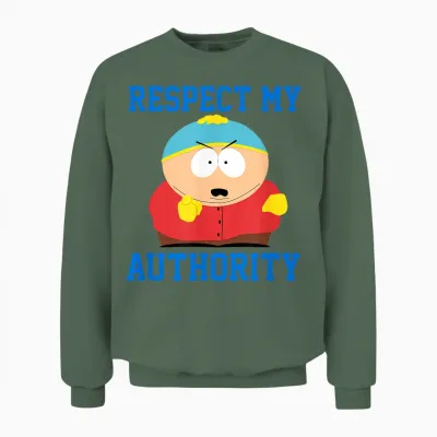 South Park Respect My Authority Eric Unisex Sweatshirt - Military Green