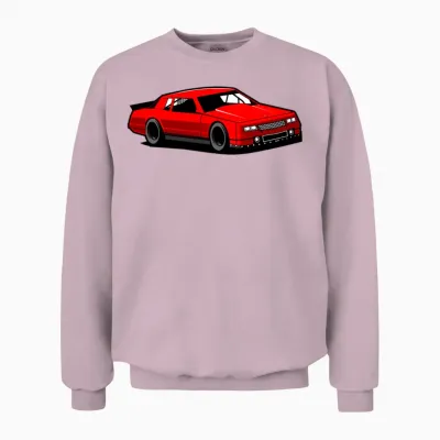 Chevy Monte Carlo Racing Car Unisex Sweatshirt - Light Pink