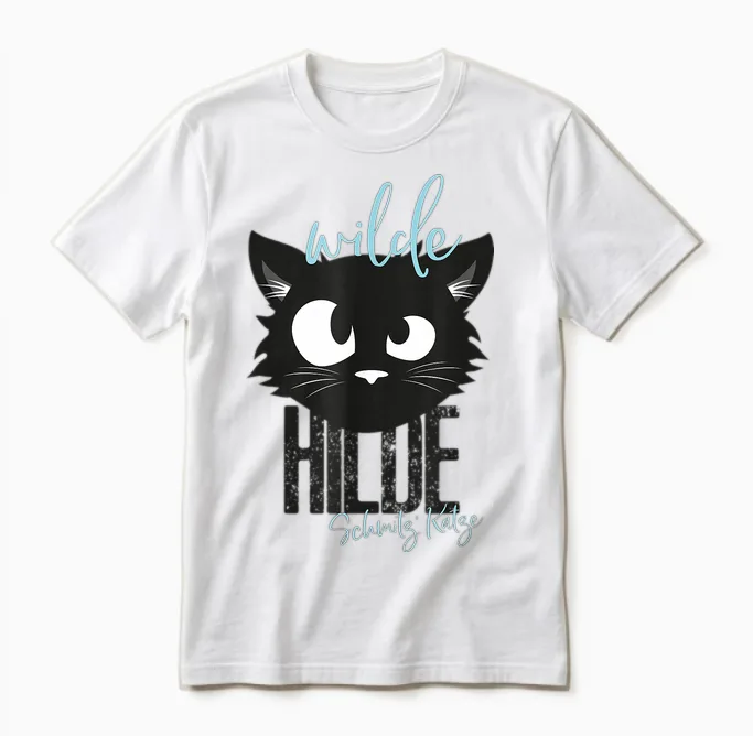 Ralf Schmitz - Wilde Hilde Katze Comedian Unisex T-Shirt in White
