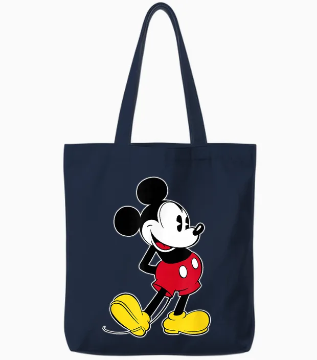 Disney Mickey Mouse Classic Pose Tote Bags in Navy