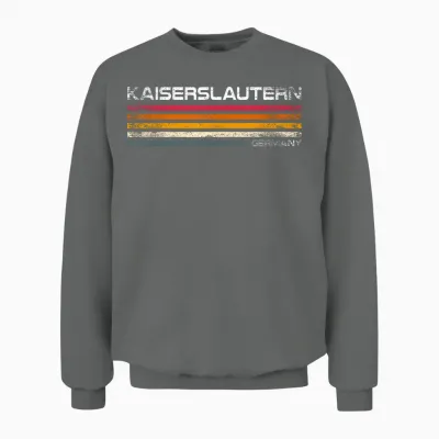 Kaiserslautern Retro Design Kaiserslautern Souvenir Germany Unisex Sweatshirt - Graphite Heather