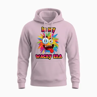 Wacky Costume Mismatch Day Outfit Unisex Hoodie - Light Pink